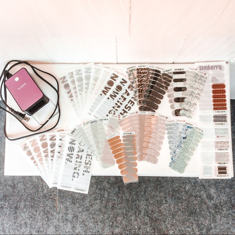 HUGE Jamberry Nail Wrap Sticker Haul w/ Heater!!